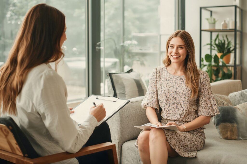 Healthcare and non-healthcare aesthetic professionals collaborating during a training session in the UK
